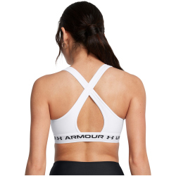 UNDER ARMOUR Armour Mid Crossback Sport-BH Damen 101 - white/white/black XS