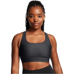 UNDER ARMOUR Armour Mid Crossback Sport-BH Damen 010 - jet gray/jet gray/black XS