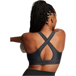 UNDER ARMOUR Armour Mid Crossback Sport-BH Damen 010 - jet gray/jet gray/black XS
