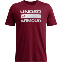 UNDER ARMOUR Team Issue Wordmark kurzarm Trainingsshirt Herren 625 - cardinal/dark maroon M
