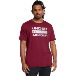 UNDER ARMOUR Team Issue Wordmark kurzarm Trainingsshirt Herren 625 - cardinal/dark maroon M