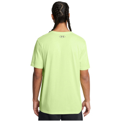 UNDER ARMOUR Sportstyle Left Chest Trainingsshirt Herren 304 - chartreuse full heather/ruby brown XL