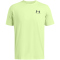 UNDER ARMOUR Sportstyle Left Chest Trainingsshirt Herren 304 - chartreuse full heather/ruby brown 3XL