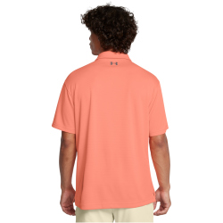 UNDER ARMOUR Tech Poloshirt Herren 897 - flare orange/pitch gray/pitch gray 3XL