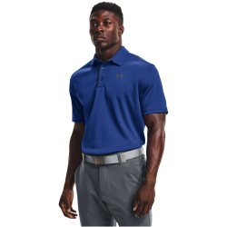 UNDER ARMOUR Tech Poloshirt Herren 432 - tech blue/pitch gray S