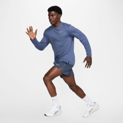 NIKE Miler Dri-FIT UV langarm Laufshirt Herren