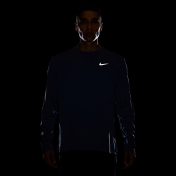 NIKE Miler Dri-FIT UV langarm Laufshirt Herren