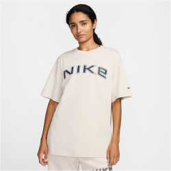NIKE Sportswear Phoenix T-Shirt Damen 104 - lt orewood brn M