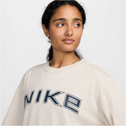 NIKE Sportswear Phoenix T-Shirt Damen 104 - lt orewood brn M
