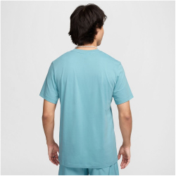 NIKE Sportswear Swoosh Air Graphic T-Shirt Herren 464 - denim turq/black S