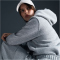 NIKE Sportswear Phoenix Fleece Hoodie Damen 063 - dk grey heather/sail XS