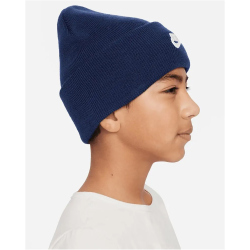 NIKE PEAK Beanie Kinder 410 - midnight navy/white