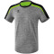 erima Liga Line 2.0 Funktionsshirt grey melange/black/green gecko S