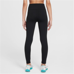 NIKE One Dri-FIT Tights Mädchen 010 - black/white XS (122-128 cm)
