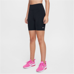 NIKE One Dri-FIT 5" kurze Leggings Mädchen 010 - black/white S (128-137 cm)