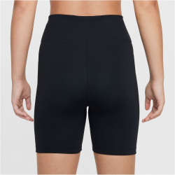 NIKE One Dri-FIT 5" kurze Leggings Mädchen 010 - black/white S (128-137 cm)