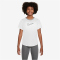 NIKE One Dri-FIT kurzarm Trainingsshirt Mädchen 100 - white/black L (146-156 cm)