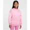 NIKE Sportswear Oversized Fleece Crewneck Sweatshirt M&auml;dchen 646 - magic flamingo/magic flamingo/hyper pink XS (122-128 cm)