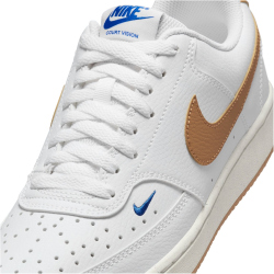 NIKE Court Vision Low Next Nature Sneaker Damen 102 - white/flax-game royal-sail 35.5