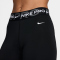 NIKE Pro Mid-Waist 7/8-Leggings Damen 010 - black/iron grey/white/white XXS