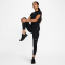 NIKE Pro Mid-Waist 7/8-Leggings Damen 010 - black/iron grey/white/white XXS