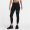 NIKE Pro Mid-Waist 7/8-Leggings Damen 010 - black/iron grey/white/white XS