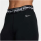 NIKE Pro Mid-Waist 7/8-Leggings Damen 010 - black/iron grey/white/white XS