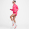 NIKE Swoosh 1/2-Zip Laufshirt Damen 629 - aster pink/glacier blue S