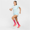 NIKE One Swoosh Dri-FIT kurzarm Laufshirt Damen 474 - glacier blue/aster pink S