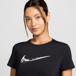 NIKE One Swoosh Dri-FIT kurzarm Laufshirt Damen 010 -...