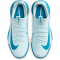 NIKE Jr. Air Zoom Mercurial Vapor 16 Academy IC Hallen-Fu&szlig;ballschuhe Kinder 400 - glacier blue/blue orbit 36.5