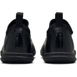 NIKE Jr. Air Zoom Mercurial Vapor 16 Academy IC Hallen-Fu&szlig;ballschuhe Kinder 002 - black/black-deep jungle 36.5