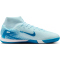 NIKE Air Zoom Mercurial Superfly 10 Academy IC Hallen-Fußballschuhe Herren 400 - glacier blue/blue orbit 43