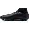 NIKE Air Zoom Mercurial Superfly 10 Academy AG Kunstrasen-Fu&szlig;ballschuhe Herren 002 - black/black-deep jungle 38