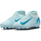 NIKE Jr. Mercurial Superfly 10 Club FG/MG Fußballschuhe Kinder 400 - glacier blue/black 38