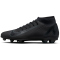 NIKE Mercurial Superfly 10 Club FG/MG Fußballschuhe Herren 002 - black/black-deep jungle 37.5