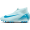 NIKE Jr. Air Zoom Mercurial Superfly 10 Academy AG Kunstrasen-Fu&szlig;ballschuhe Kinder 400 - glacier blue/blue orbit 36.5