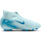 NIKE Jr. Air Zoom Mercurial Superfly 10 Academy AG Kunstrasen-Fu&szlig;ballschuhe Kinder 400 - glacier blue/blue orbit 36.5