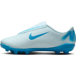 NIKE Jr. Mercurial Vapor 16 Club MG FG/MG Fu&szlig;ballschuhe mit Klettverschluss Kinder 400 - glacier blue/black 25