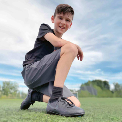 NIKE Jr. Phantom GX 2 Club FG/MG Fußballschuhe Kinder 002 - black/black-deep jungle 36