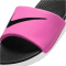 NIKE Kawa Slides Badelatschen Jungen 600 - laser fuchsia/black-white 33.5