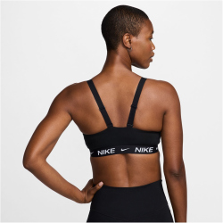 NIKE Indy Medium Support Padded Adjustable Sport-BH Damen 011 - black/white S
