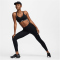 NIKE Indy Medium Support Padded Adjustable Sport-BH Damen 011 - black/white S