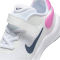 NIKE Revolution 7 Sneaker mit Klettverschluss Kinder 103 - white/midnight navy-playful pink 28