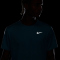 NIKE UV Miler Dri-FIT kurzarm Laufshirt Herren 464 - denim turq/reflective silv S