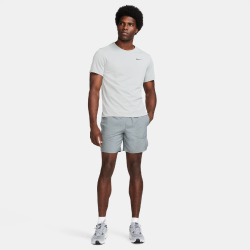 NIKE UV Miler Dri-FIT kurzarm Laufshirt Herren 098 - grey fog/particle grey/reflective silv XL