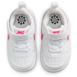 NIKE Court Borough Low Recraft Baby-Sneaker 113 - white/laser fuchsia 17