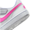 NIKE Court Borough Low Recraft Sneaker Jungen 113 - white/laser fuchsia 31