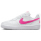 NIKE Court Borough Low Recraft Sneaker Kinder 113 - white/laser fuchsia 35.5