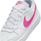 NIKE Court Borough Low Recraft Sneaker Kinder 113 - white/laser fuchsia 35.5